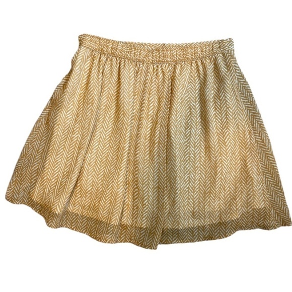 Old Navy Woman’s Tan and Cream Midi Pleated Skirt - Picture 3 of 6